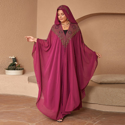 High-definition Muslim Shawl Hooded Cloak