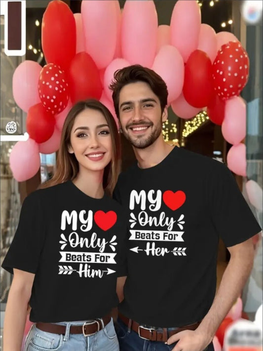 Love Valentine'S Day T-Shirt,   Couple T-Shirt