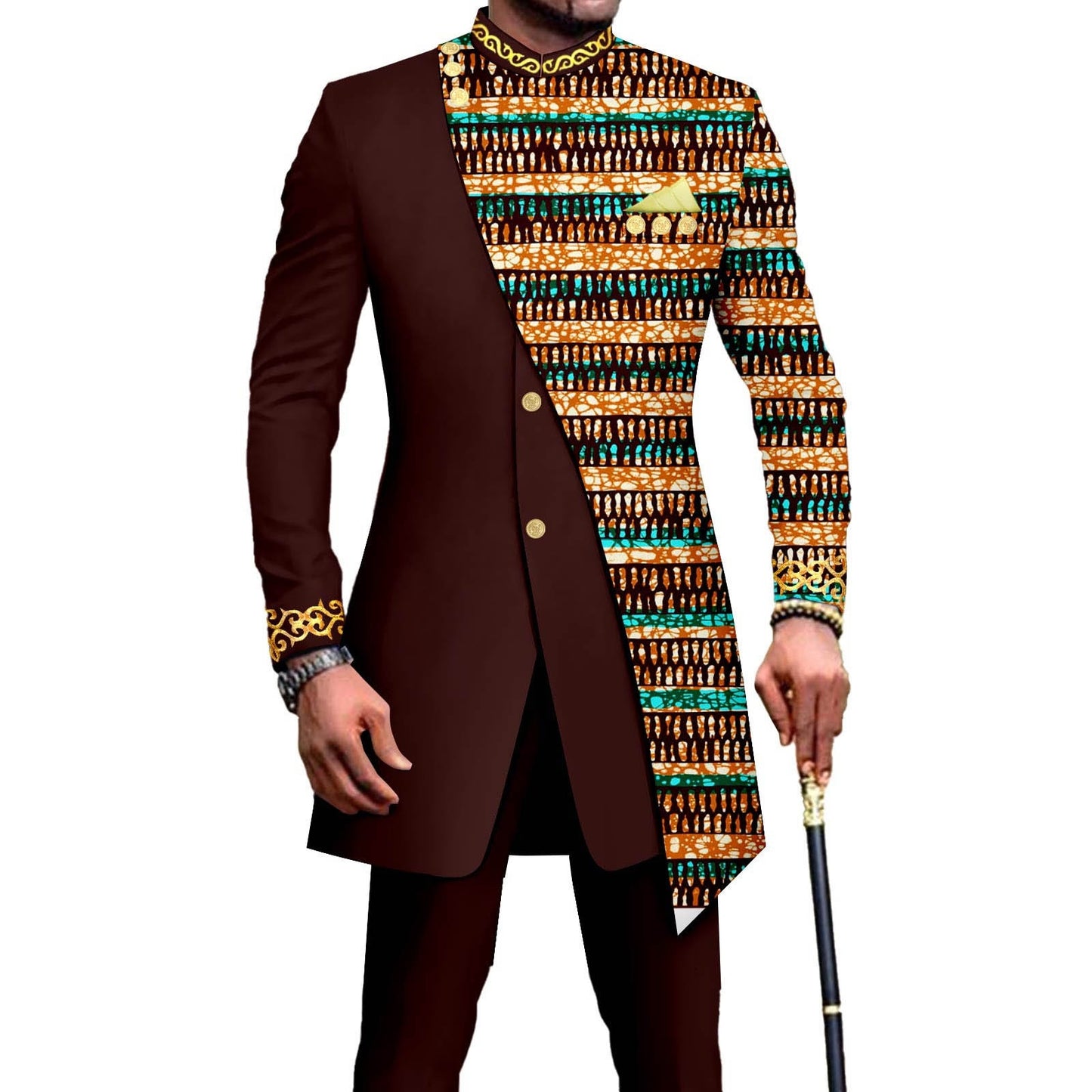 One Piece Dropshipping African Men's Slim L Two-piece Suit