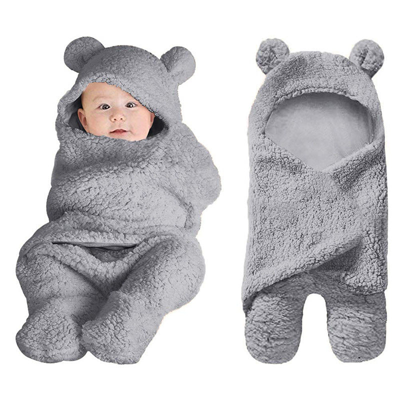 Baby Sleeping Bag Short Plush Padded Animal