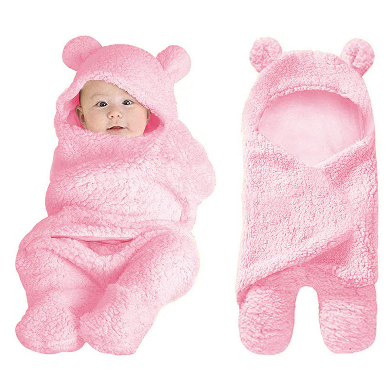 Baby Sleeping Bag Short Plush Padded Animal