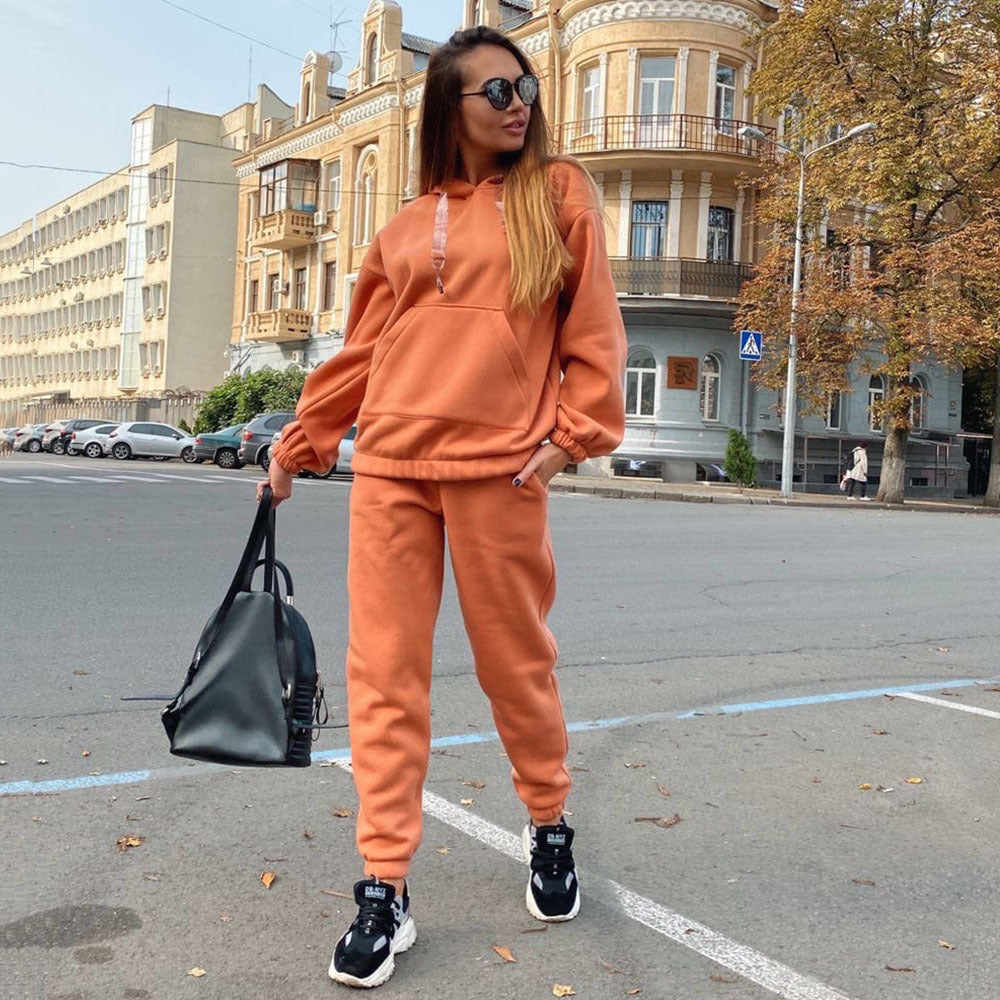 Two-piece new fashion sports sweater suit