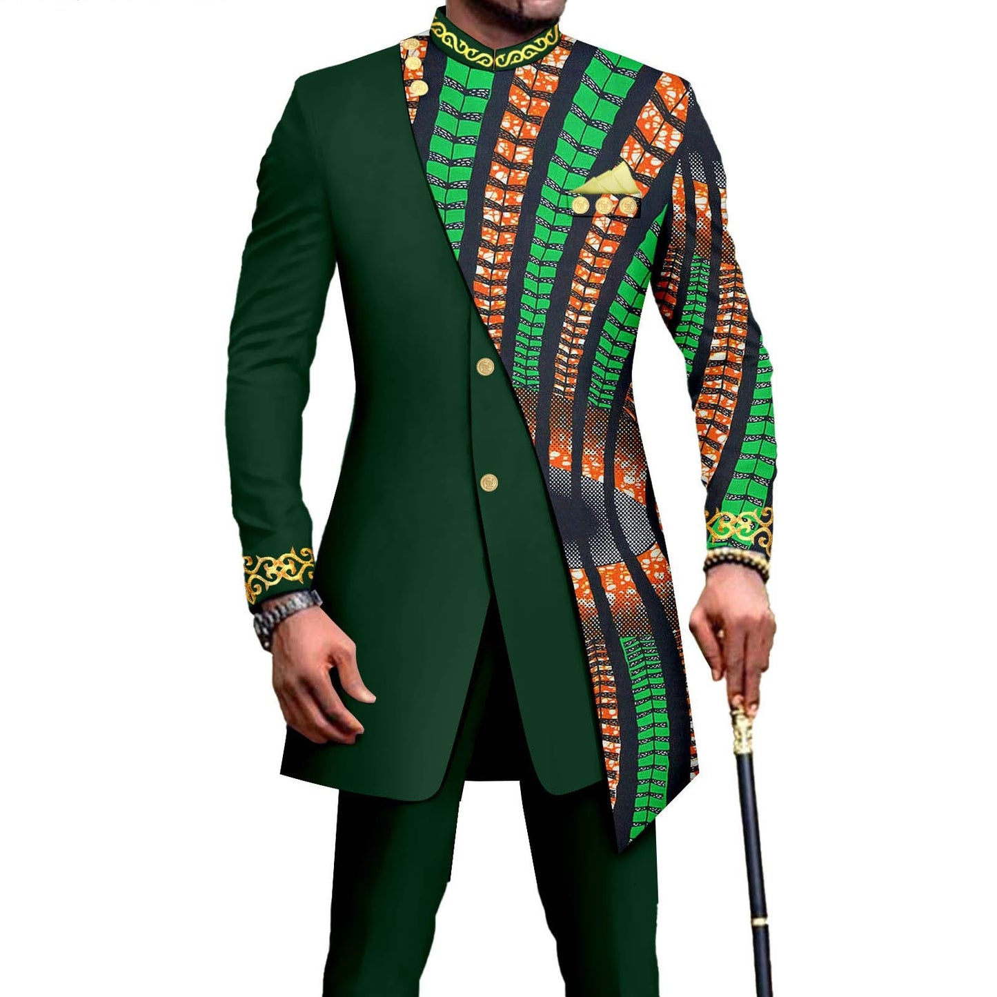 One Piece Dropshipping African Men's Slim L Two-piece Suit