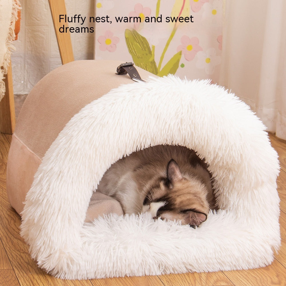 New Splice Portable Pet Nest Portable Autumn And Winter Warm Dog