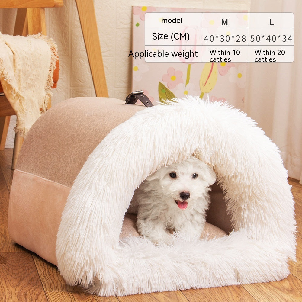 New Splice Portable Pet Nest Portable Autumn And Winter Warm Dog