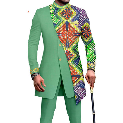 One Piece Dropshipping African Men's Slim L Two-piece Suit