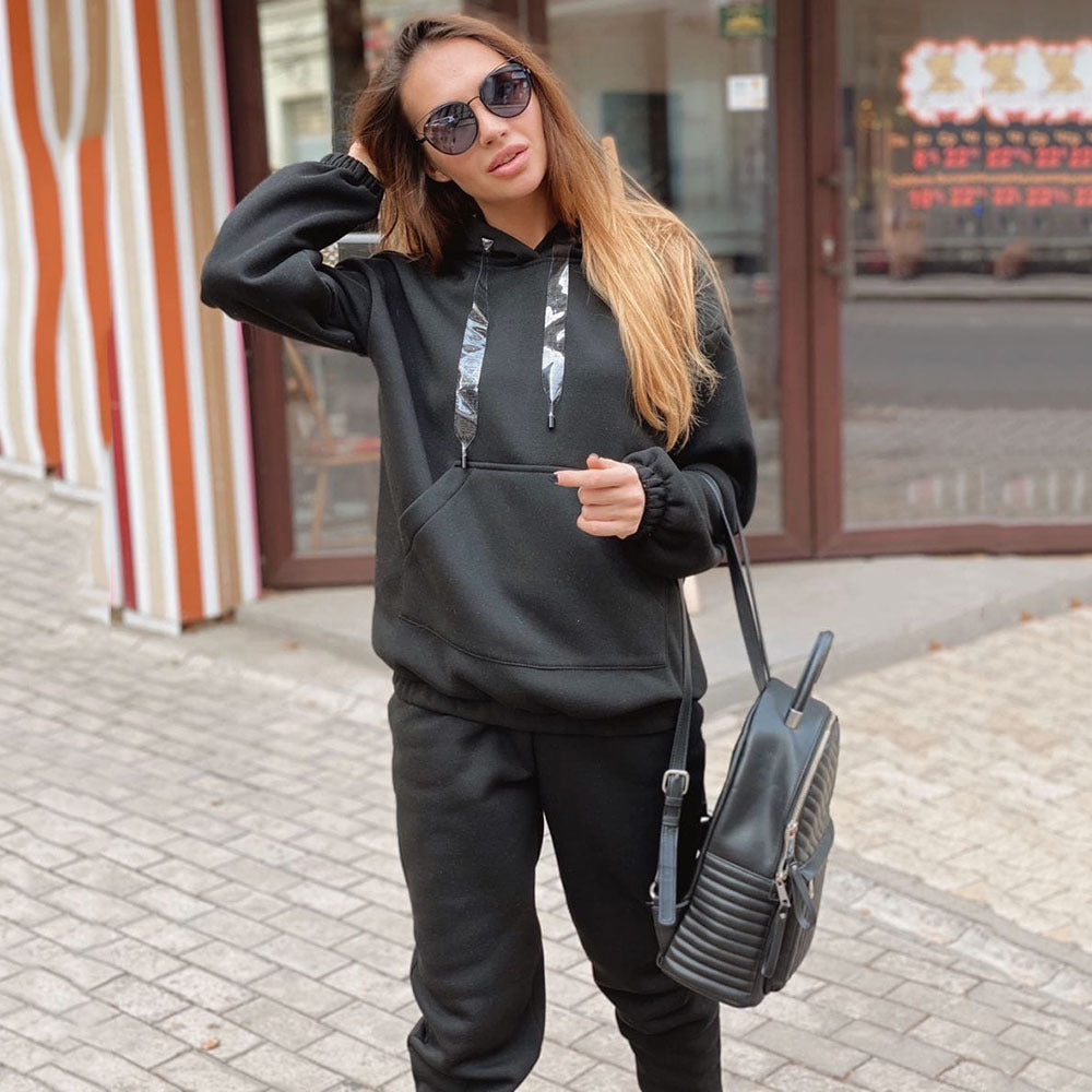 Two-piece new fashion sports sweater suit