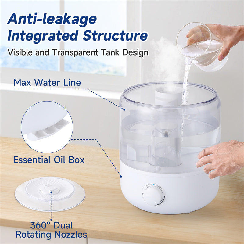 3L Mechanical Humidifier  Low Water Level Protection BPA Free