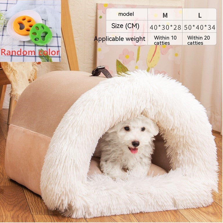 New Splice Portable Pet Nest Portable Autumn And Winter Warm Dog