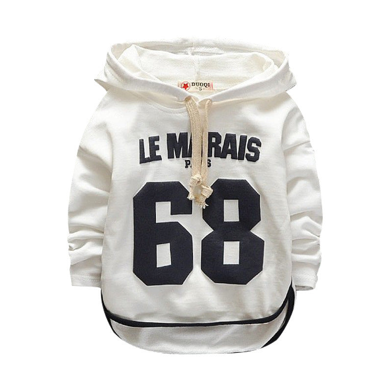 Cartoon casual digital print baby hoodie