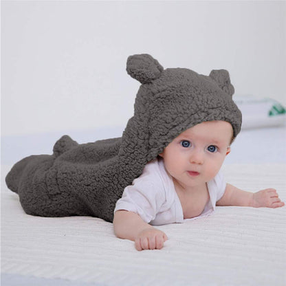 Baby Sleeping Bag Short Plush Padded Animal