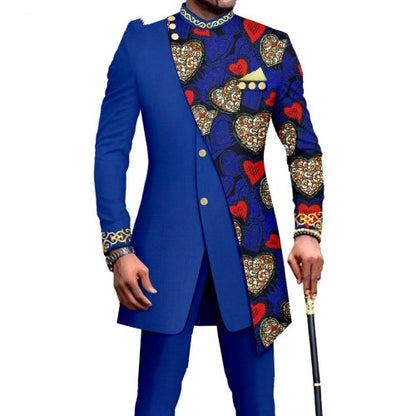 One Piece Dropshipping African Men's Slim L Two-piece Suit