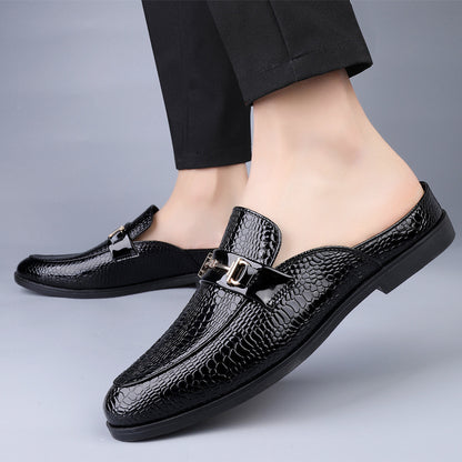 New Loafers Men's Pattern Half Slippers