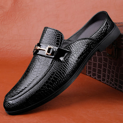 New Loafers Men's Pattern Half Slippers