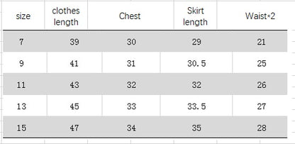 Girls' Suit Children's Clothing Summer Children Ruffled Short Sleeves