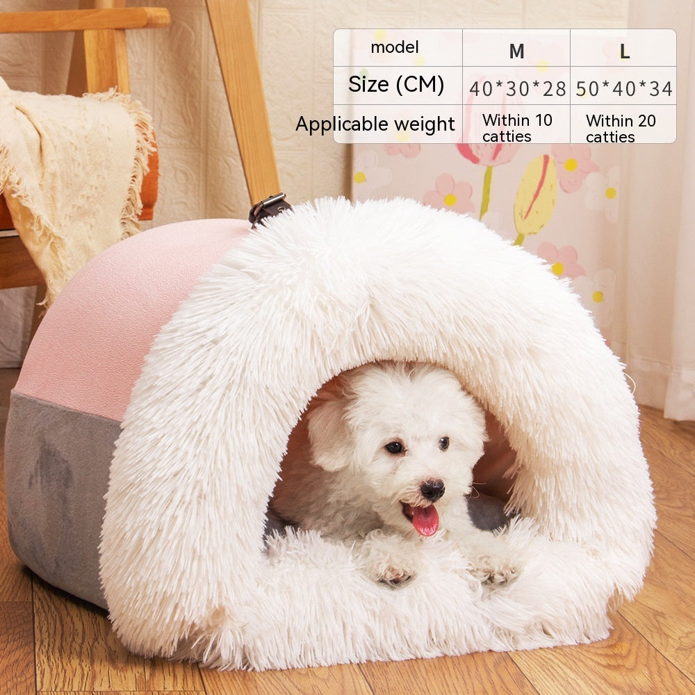 New Splice Portable Pet Nest Portable Autumn And Winter Warm Dog