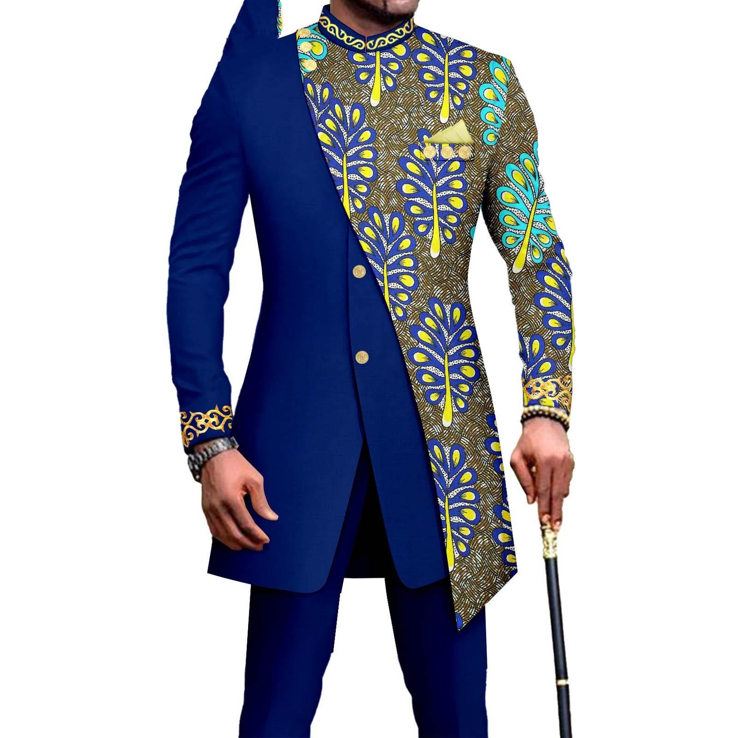 One Piece Dropshipping African Men's Slim L Two-piece Suit