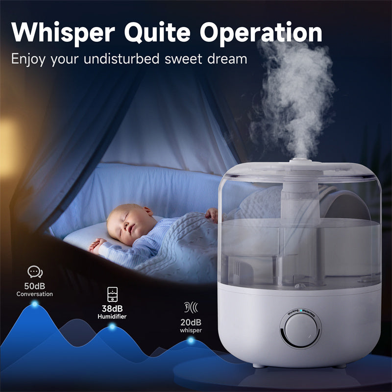 3L Mechanical Humidifier  Low Water Level Protection BPA Free