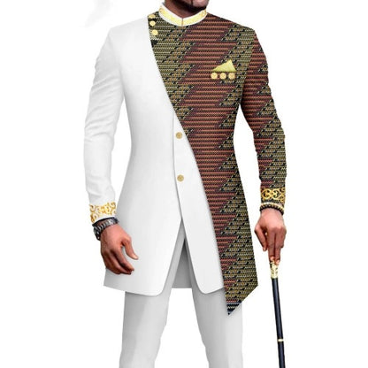 One Piece Dropshipping African Men's Slim L Two-piece Suit