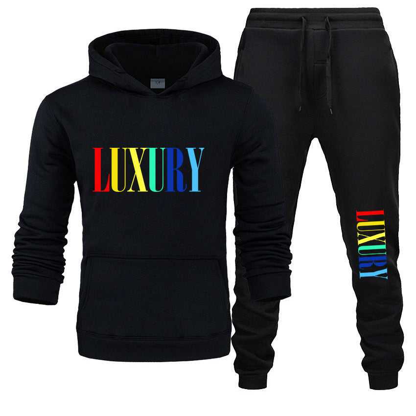 Hooded Printed Sweater For Men And Women With Pullover