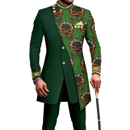 One Piece Dropshipping African Men's Slim L Two-piece Suit